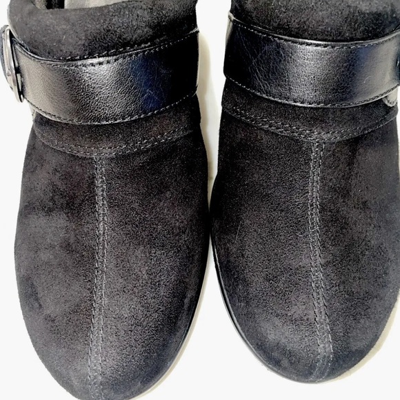 Clarks Bendables black suede mules Size 6 - Picture 5 of 9